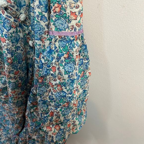 Free People Molly Jo Floral Midi Sleeveless Dress Prairie Cottage Bohemian XL - Picture 9 of 17